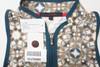 Greyson Prismatic Sleeveless Vest Mock Neck Top Polo Womens Small Sand 757B