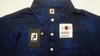 FootJoy Golf Jngle Leaf Print Lisle Polo Mens Size Large Navy 960C 01201448 New