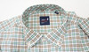 Johnnie-O Classic Button Down Mens Medium Green/White/Khaki 977C 01211628 New