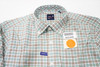 Johnnie-O Classic Button Down Mens Medium Green/White/Khaki 977C 01211628 New