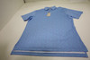Peter Millar Golf Pattern Polo Mens Size Medium COTTAGE BLUE 600C 01268448 New