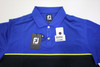 FootJoy CL THRY LSL Polo Mens Size Medium OCN/WT WBLK/KYLM 975B 01259308 New