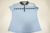 FootJoy Cap Sleeve Houndstooth Print Polo Womens Small Blue 831B 01077826 New