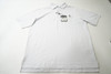 FootJoy Stretch Pique Solid Self Collar Polo Mens Small White W/Logo 1055A