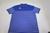 FootJoy Breton Stripe Pique Polo Mens Large Ocean w Wt/KeyLime 974A 01259316