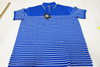 FootJoy Breton Stripe Pique Slvband Polo Mens Large Ocean/Lime 975F