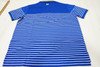 FootJoy Breton Stripe Pique Slvband Polo Mens Large Ocean/Lime 975F