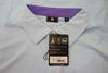 FootJoy ENG Pinstripe Lisle Polo Mens Size Large Mist 1008B 01228982 1228982 New