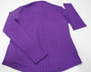 Greyson Signet Scarlett Long Sleeve Polo Womens Small Orchid 961C 01201793 New