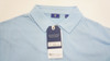 FootJoy 1857 Drirelease Jersey Shirt Self Collar Polo Mens Size Large Blue 1015A