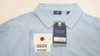 FootJoy 1857 Drirelease Jersey Shirt Self Collar Polo Mens Size Large Blue 1015A