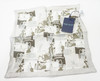Peter Millar Print Pocket Square Mens Size One Size GREY 01213026 New