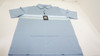 FootJoy DBL Chest Band Stripe Pique Polo Mens Size Large Storm 1008C 1228681 New