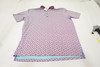 Greyson Golf Print Polo  Mens Size  Medium Aqua/Maroon Regular 987A 01215545 New