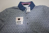 New  Greyson Golf Lowercase Polo  Mens Size  Medium Arctic Regular 695B 01282320