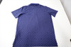 New Greyson Golf Pattern Polo Mens Size Medium Maltese Blue 1021E 01284621