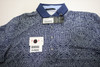 Greyson Golf Pattern Polo Mens Size Medium Maltese Blue 925D New 01298805