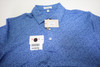Peter Millar Golf Pattern Polo Mens Size Medium SPORT NAVY 920C New 01298788