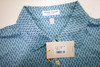 Peter Millar Golf Pattern Polo Mens Size Medium CYAN 920C New 01298768