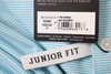 FootJoy Junior MicroFeeder Polo Boys Size Medium Light Blue/White 942C 01301971