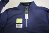 Greyson Herringbow Printed Tate 1/4 Zip Pullover Mens Medium Blue 957D 01306070