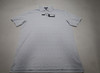 Golf Pattern Polo  Mens Size  Medium WHITE Regular  New  INV12588814