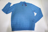 FootJoy Wool Heather Stripe Sweater Mens Size Large 1/4 Zip 1007G 1312168