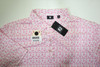 FootJoy Golf Vintage Floral Polo Mens Size Large White/Magenta 1007G New