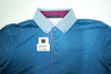 Greyson Golf Solid Polo Mens Size Medium Ocean Blue Regular 1011F New 01312246
