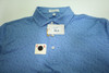 Peter Millar Golf Pattern Polo  Mens Size  Medium ETIDE Regular  New INV12548938