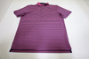 Greyson Golf Solid Polo  Mens Size  Medium Purple/Navy Regular  New INV12694309