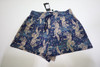 New Greyson Woven Wolf Phoenix Boxer Shorts Womens Small Blue INV12663982