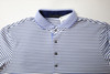 Greyson Hancock Stripe Polo Mens Size Medium Arctic/Blue INV12664656
