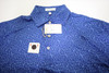 Peter Millar Golf Pattern Polo Mens Size Medium Sport Navy New INV12808212