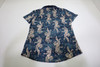 Greyson Woven Wolf Lace Scarlett Polo Womens Size Small Maltese Blue INV12691033