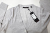 Greyson Leith Cardigan Sweater Womens Size Small Light Grey V-Neck INV12667217