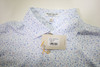 Peter Millar Golf Print Polo Mens Size Medium WHT New INV12913676