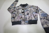 Greyson Where Wolves Roam Jacquard Bomber Jacket Womens Small Multi INV13148959