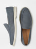 Peter Millar Excursionist Nubuck Venetian Loafer Shoes Men 11 BLUE PEARL INV13307473