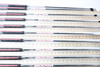 Accra I-Series Red 130I X-STIFF 32.75-37 Iron Shaft Set Pulls 10Pc .355 13253810