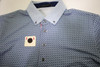 Greyson Golf Pattern Polo  Mens Size  Medium Navy Regular  New INV13098527