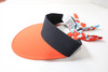 New J Lindeberg Golf Vilma Big Visor Hat  Women  OS Black/Orange   INV13427554
