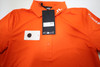 New J Lindeberg Golf Tour Tech Polo Womens Small Tangerine Tango INV13410568