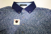 Greyson Golf Print Polo  Mens Size  Medium Maltese Blue Regular  New INV13101874