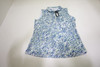 New FootJoy Golf SLVLSS Polo Womens Small Lagoon Splatter Print INV13569287