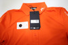 New J Lindeberg Golf Tour Tech Polo Womens Small Tangerine Tango INV13410576