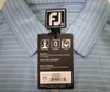 FootJoy AF PENCIL STRIPE Polo Mens Size Medium DUSK BLUE/WHITE New INV12601370