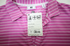 FootJoy Golf W OPN COLLR STRP Polo Womens Size Small BRRY/WH New INV13488076