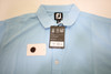 FootJoy Lisle Engineered Pin Stripe Polo Mens Size Medium Light Blue INV13488919