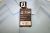 FootJoy Lisle Engineered Pin Stripe Polo Mens Size Medium Light Blue INV13488963